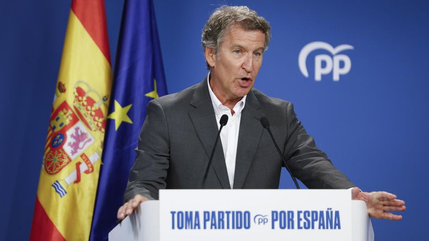 Imagen de archivo del líder del PP, Alberto Núñez Feijóo.