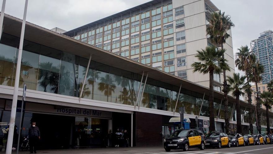 Hospital del Mar, en Barcelona. este viernes.