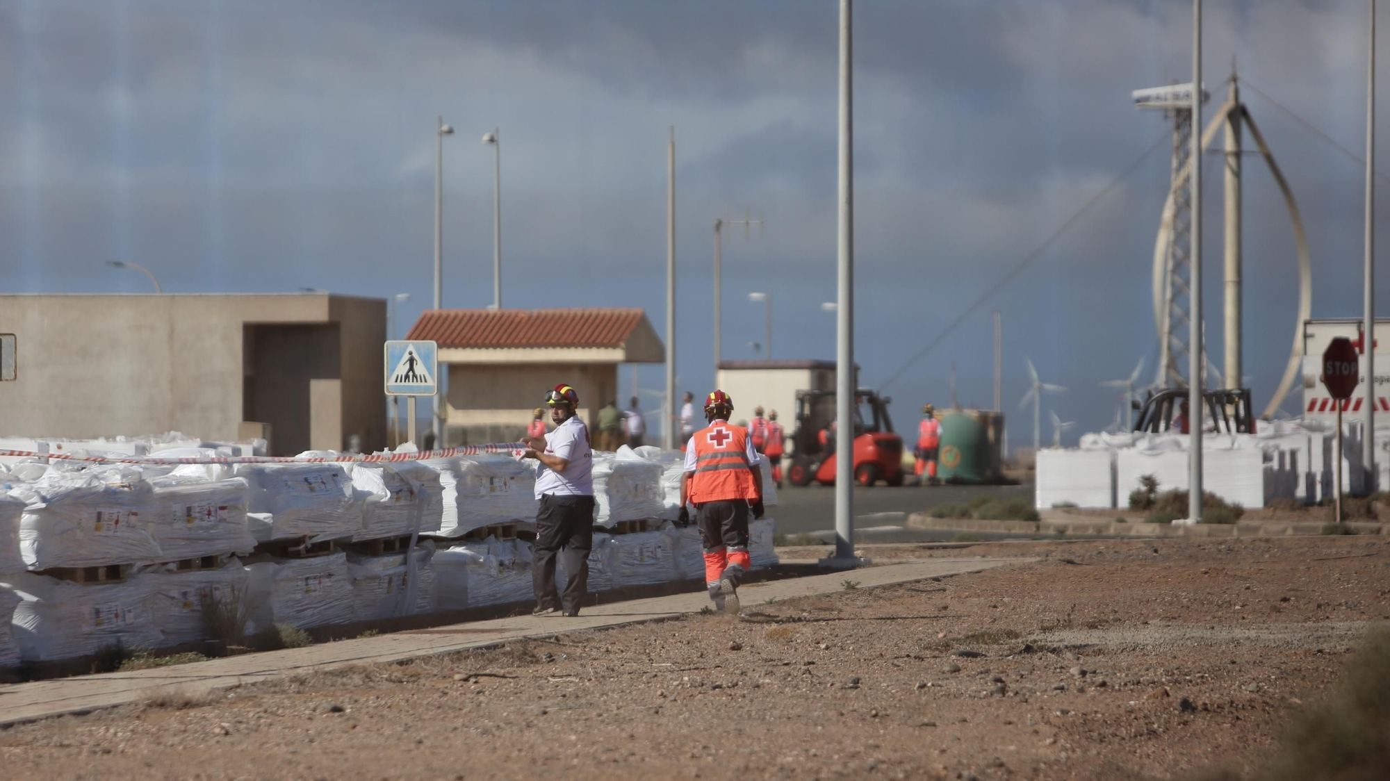 El campamento para migrantes que montan el Ejército y Cruz Roja