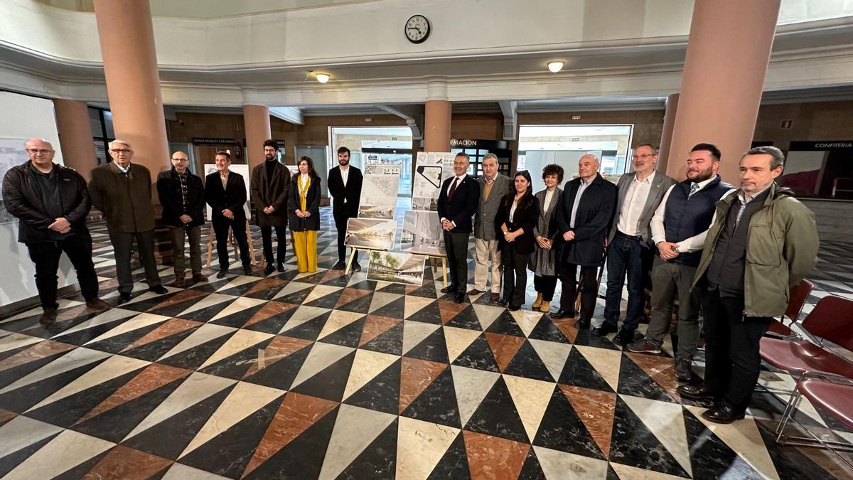 Presentación de la propuesta ganadora en la antigua estación de autobuses de Logroño