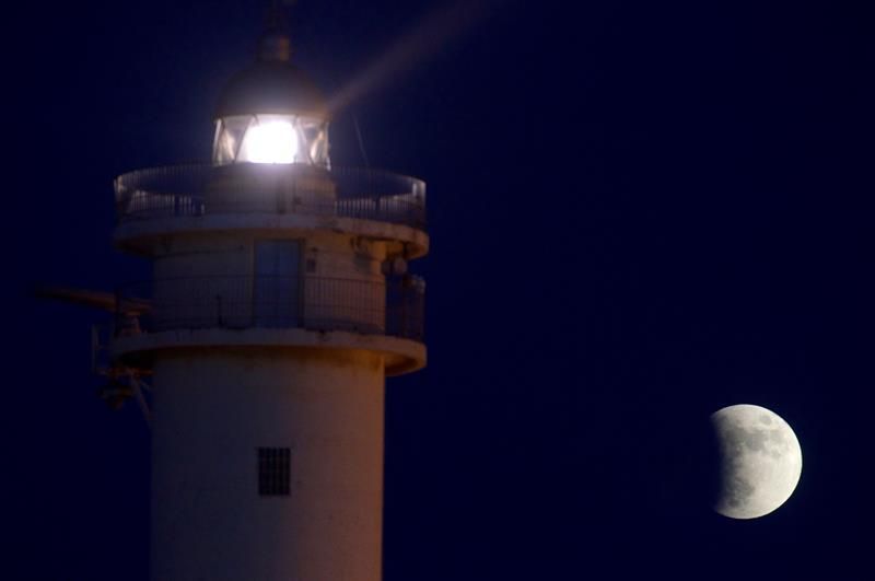 Eclipse de Luna visto desde Canarias