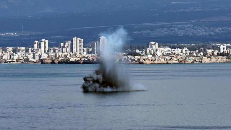 Un misil iraní cae en el Mediterráneo, muy cerca de la ciudad israelí de Haifa