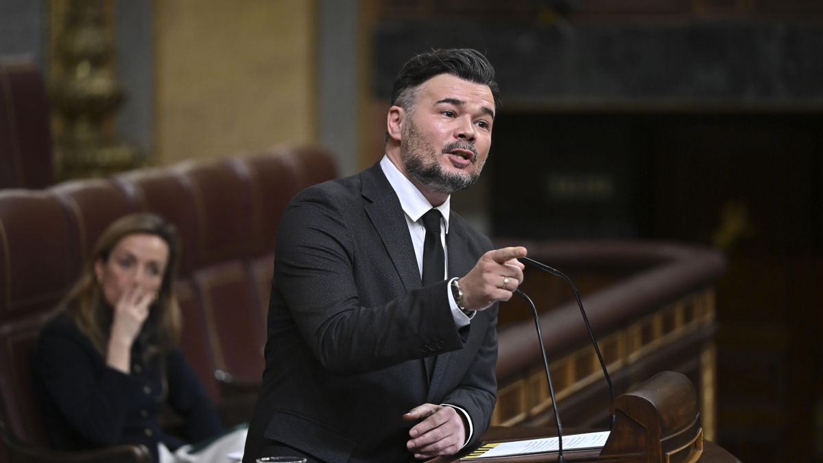 El portavoz de ERC en el Congreso, Gabriel Rufián.