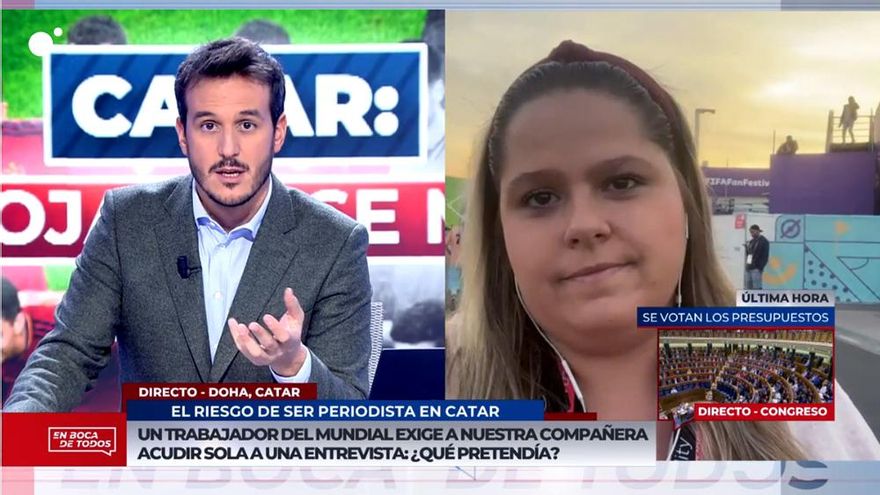 Una reportera de 'En boca de todos' denuncia "coacciones" cuando preparaba un reportaje en Qatar