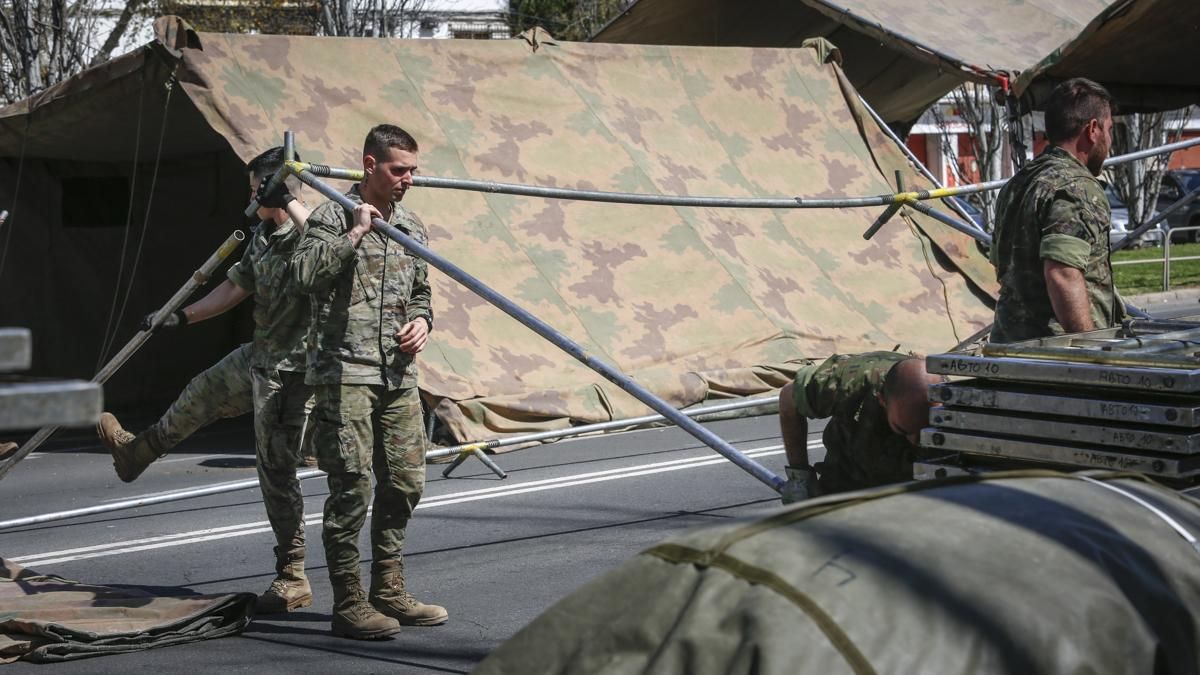 Montaje de la Salida de la Guzmán El Bueno en Carlos III