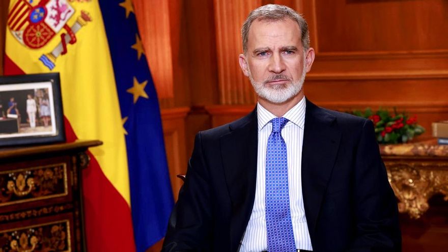El mensaje de Navidad del rey Felipe VI pierde 700.000 espectadores y es el segundo menos visto de la historia