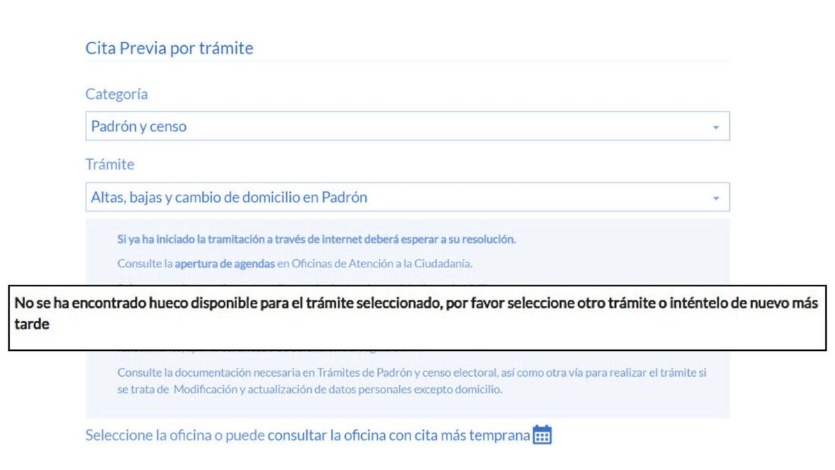La difícil misión de conseguir cita para empadronarse en Madrid: "Llevo desde mayo intentándolo y no hay hueco"