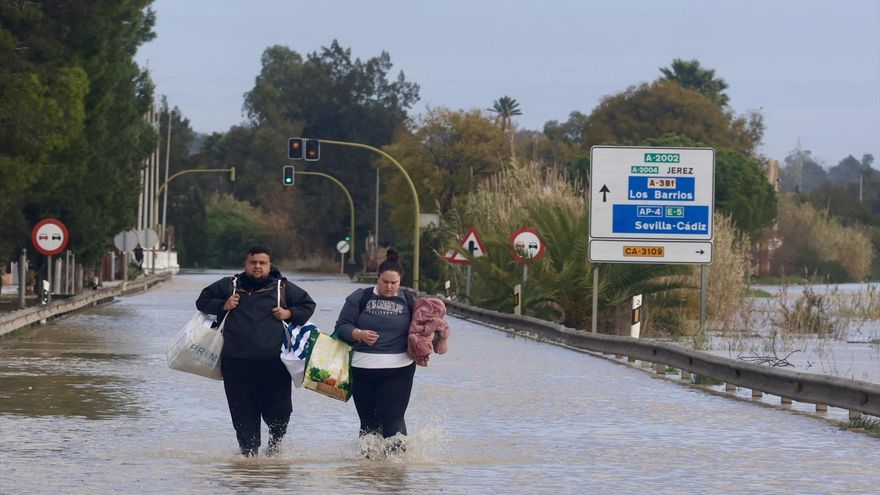 Andalucía espera el segundo impacto del temporal con ríos y embalses al límite de su capacidad y 11.000 evacuados