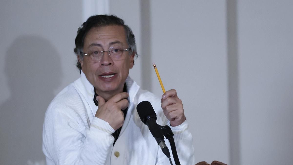 El presidente de Colombia, Gustavo Petro, en Bogotá (Colombia). 