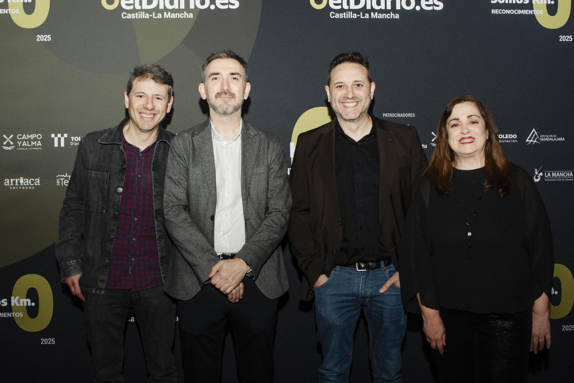 De izquierda a derecha: Oto González Arroyo, Ignacio Escolar, José María González Arroyo y Carmen Bachiller