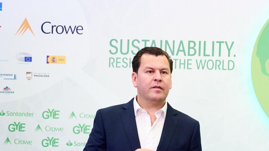 El cántabro Jacobo Pombo en el Global Youth Leadership Forum en una foto de archivo.