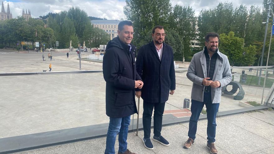 Barbón hace campaña para las europeas en Burgos reiterando su intención de seguir liderando el PSOE asturiano