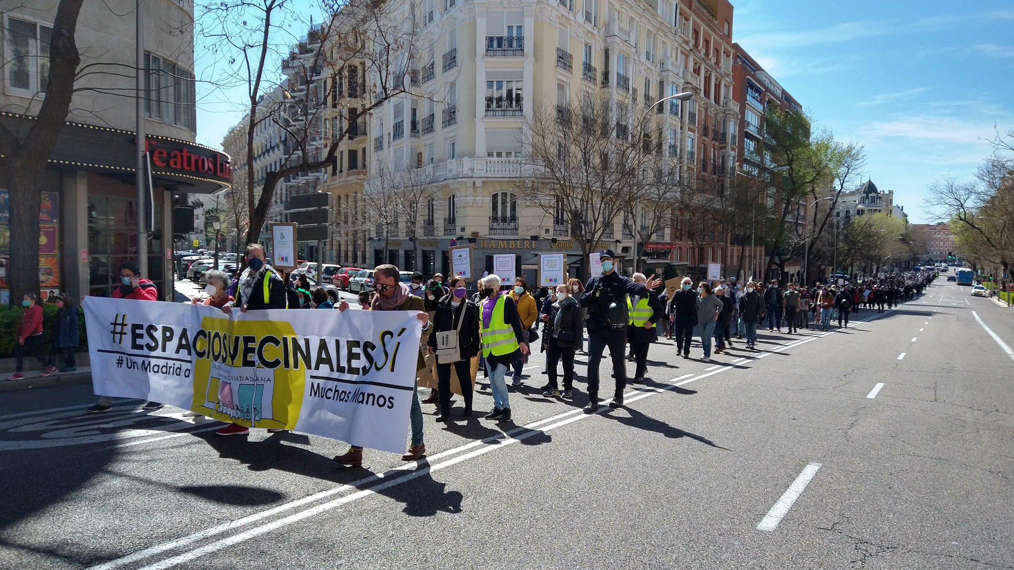 Manifestación Casa Cultura 21 marzo - vista general