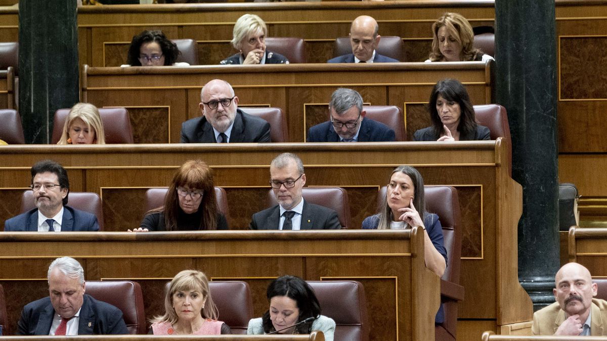 Archivo - Los diputados de Junts durante una sesión plenaria, en el Congreso de los Diputados, a 30 de enero de 2024, en Madrid (España).
