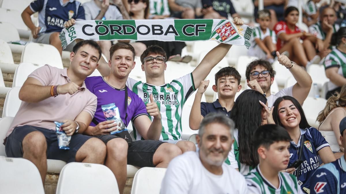 Grada Blanquiverde del Cordoba CF - Sevilla FC