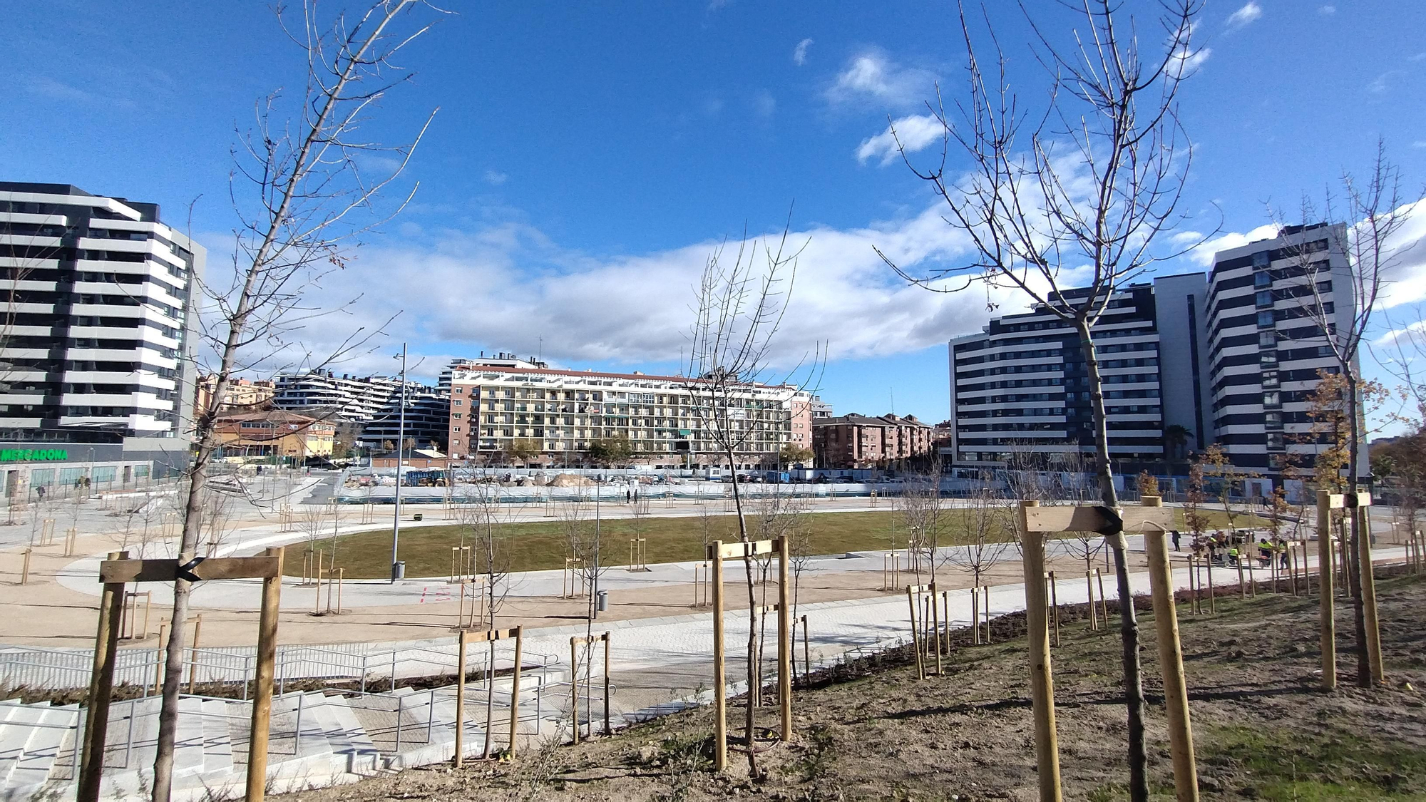 Vista de la parte baja del nuevo parque