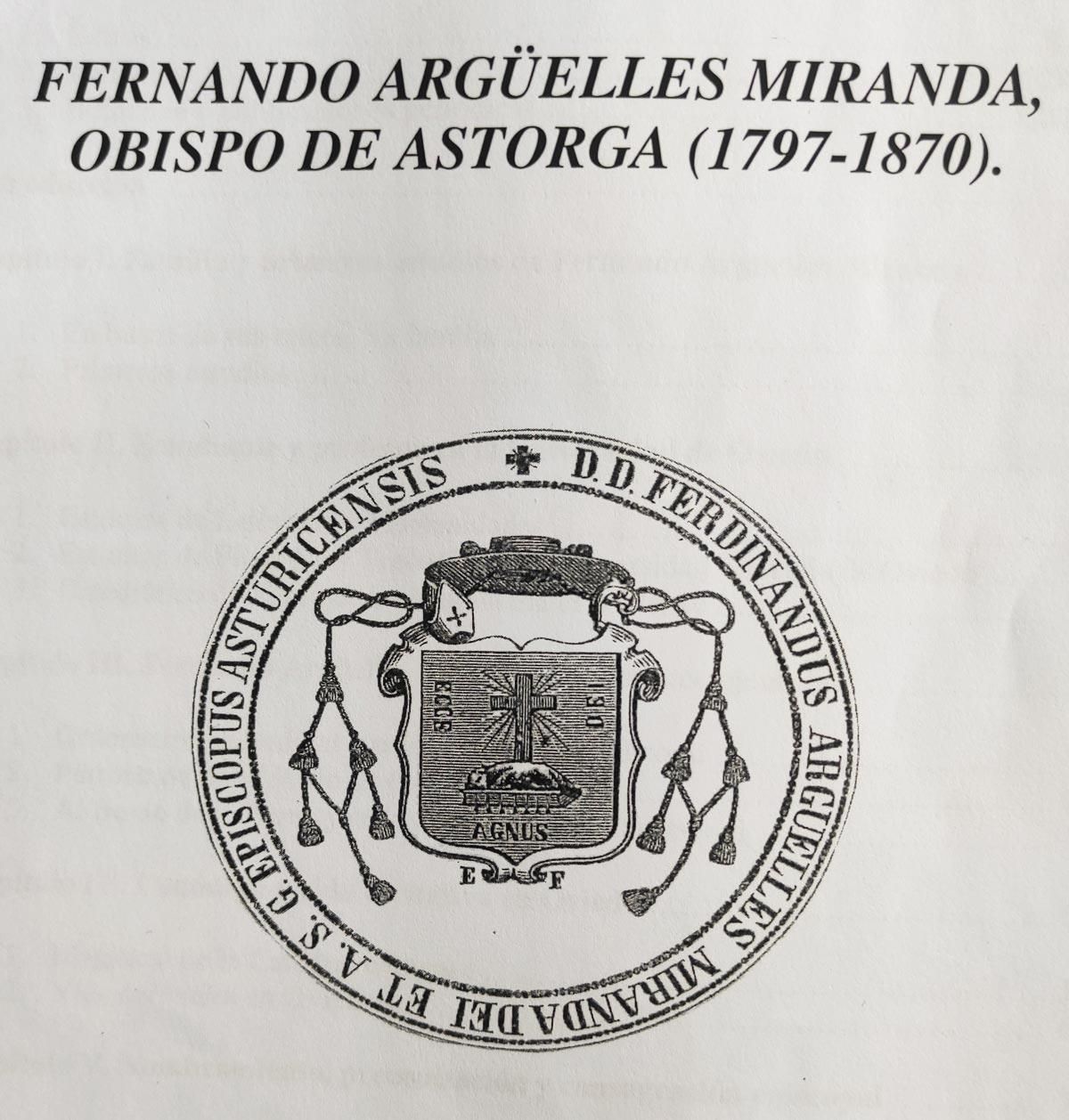 Sello obispal de Argüelles.