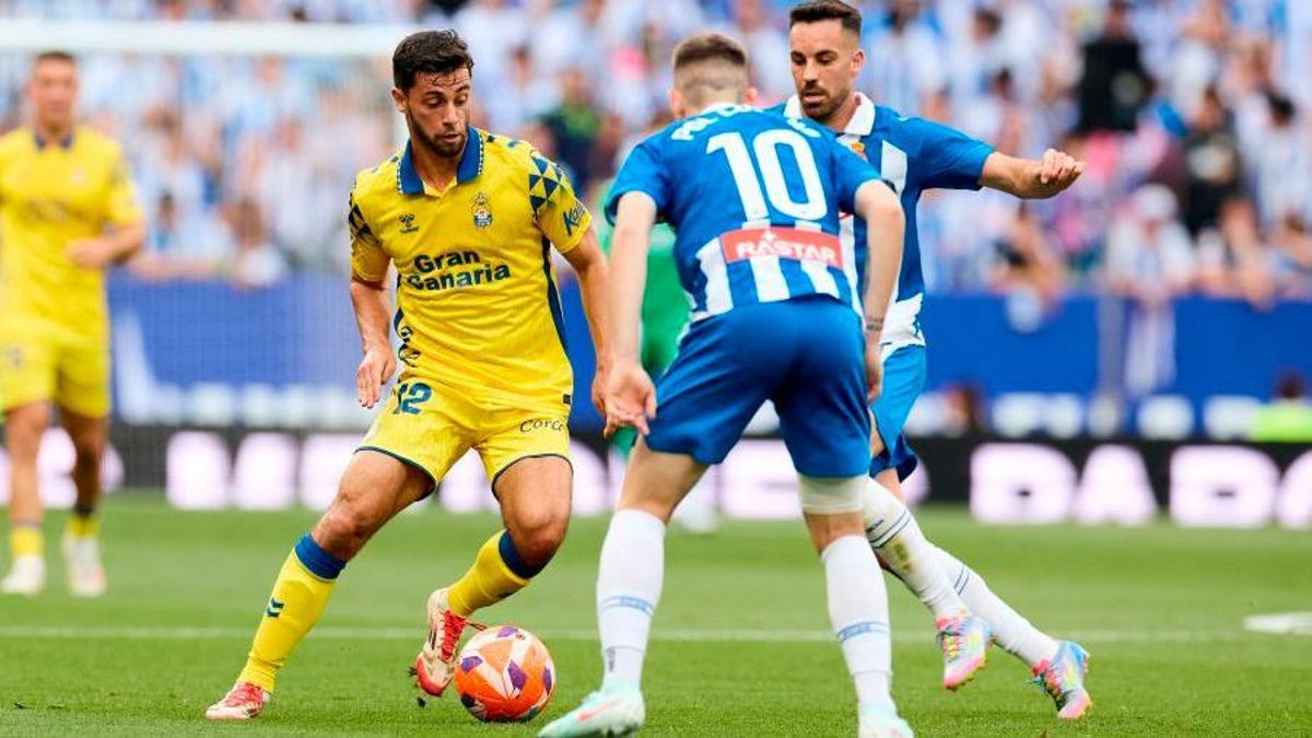 Las Palmas se despide con una derrota que deja en Primera al Espanyol