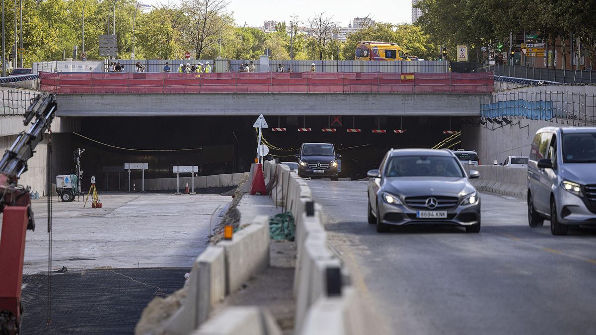 Reabre la salida de la M-30 hacia la A-5 desde Madrid y cierra el túnel del Paseo de Extremadura a Huerta de Castañeda