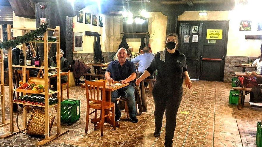 Sidrería Petritegi en Astigarraga, durante la pandemia