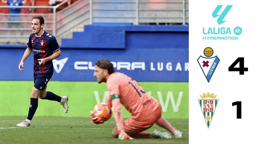 El Córdoba CF se deja llevar y expone sus costuras en Eibar