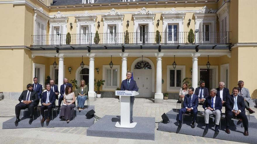 El PP simula un cierre de filas en financiación autonómica sin preguntas de los periodistas para no evidenciar discordancia