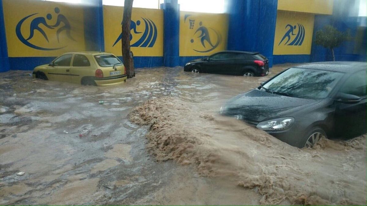 Inundaciones en Gran Canaria, en una imagen de archivo