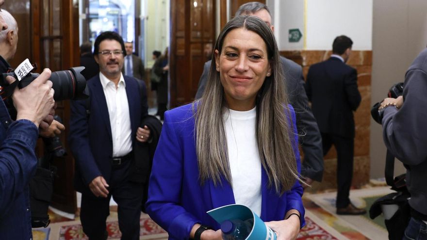 La portavoz de JxCat Miriam Nogueras en una imagen de archivo en el Congreso de los Diputados. EFE/ Chema Moya
