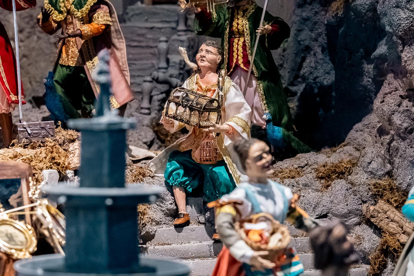 Belén napolitano en Agaete, a cargo del decorador Jonay García.