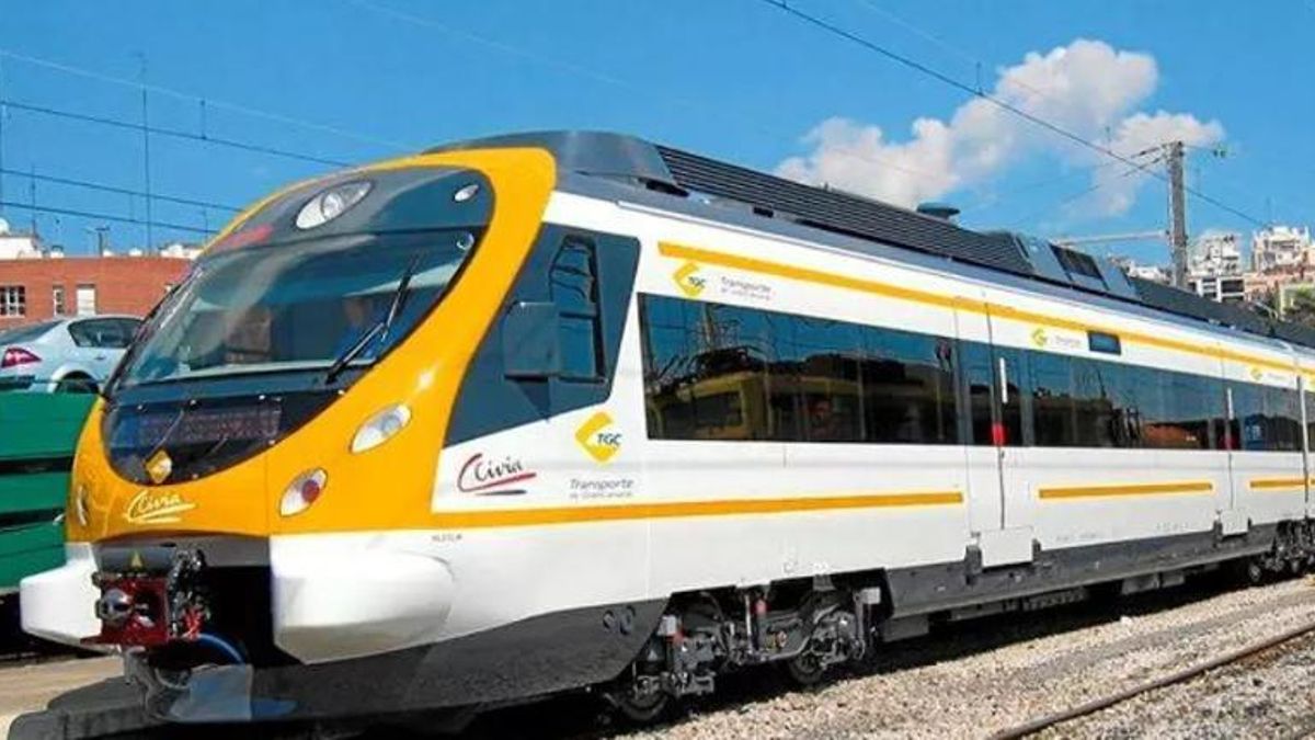 Recreación del tren de Gran Canaria