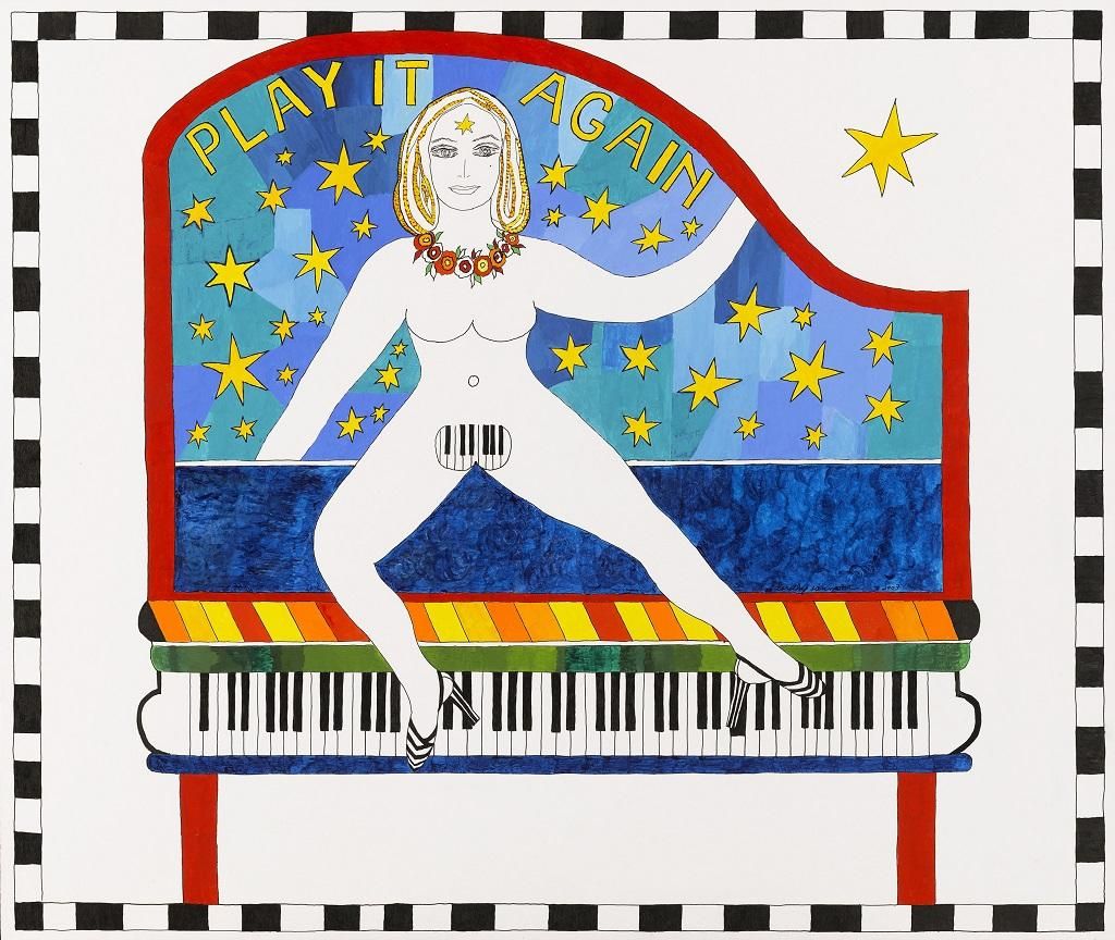 Dorothy Iannone 'Play It Again', 2007. Cortesía The Estate Of Dorothy Iannone & Air de Paris, Romainville | Grand Paris