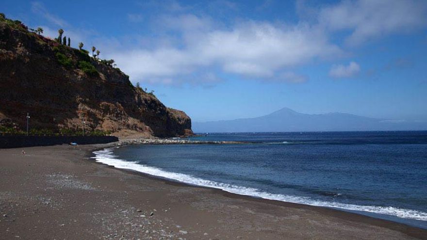 Playa de La Cueva, en La Gomera