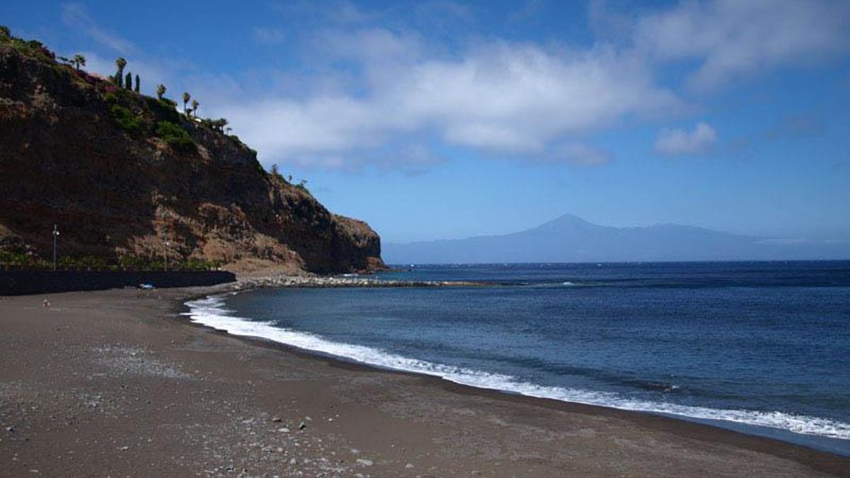 Playa de La Cueva, en La Gomera