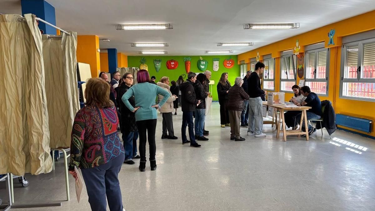Un colegio electoral de Valladolid