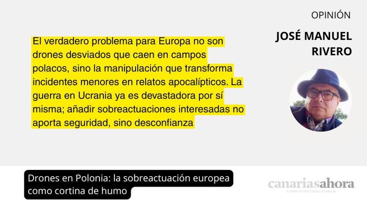 Drones en Polonia: la sobreactuación europea como cortina de humo