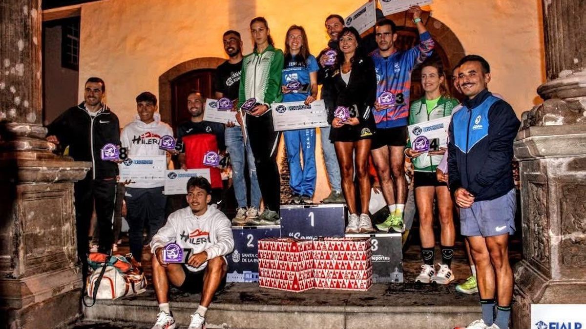 Aythami Brito Henríquez y Johanna Ardel, vencedores  del 49º Cross de Navidad de Santa Cruz de La Palma