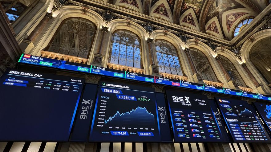 Imagen de archivo de la Bolsa de Madrid.EFE/ Altea Tejido