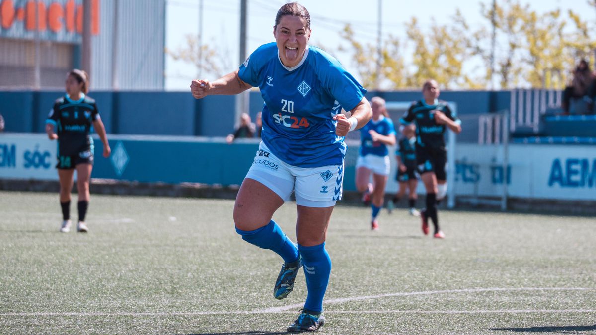 Marta durante un partido de 1º RFEF en la temporada 2024-2025