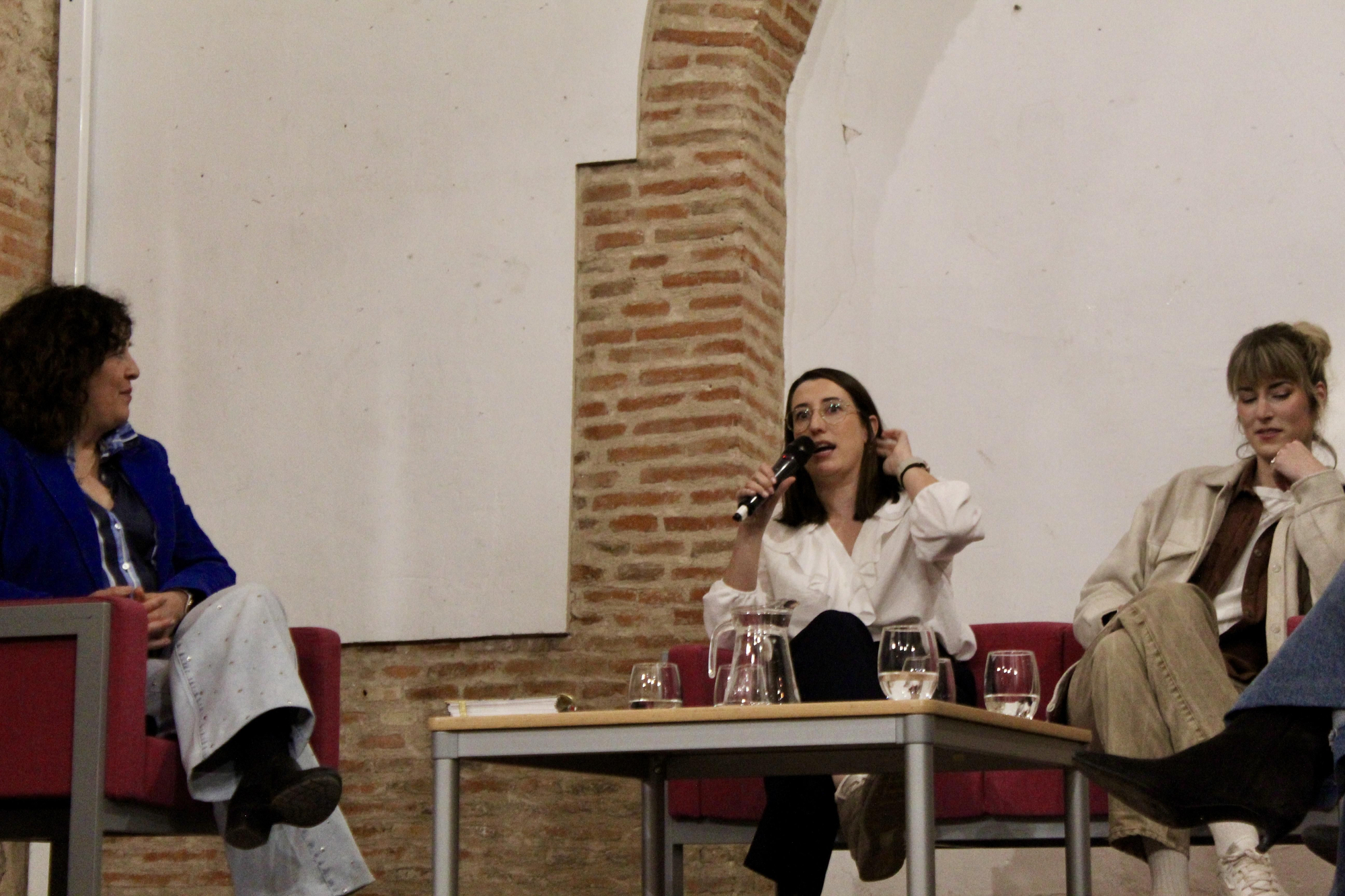 De izquierda a derecha: Azucena Camacho, María García y Rocío Torres