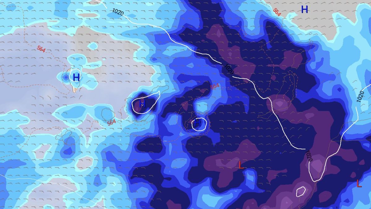 Aemet actualiza la previsión para Canarias, con avisos naranjas o amarillos en todas las islas