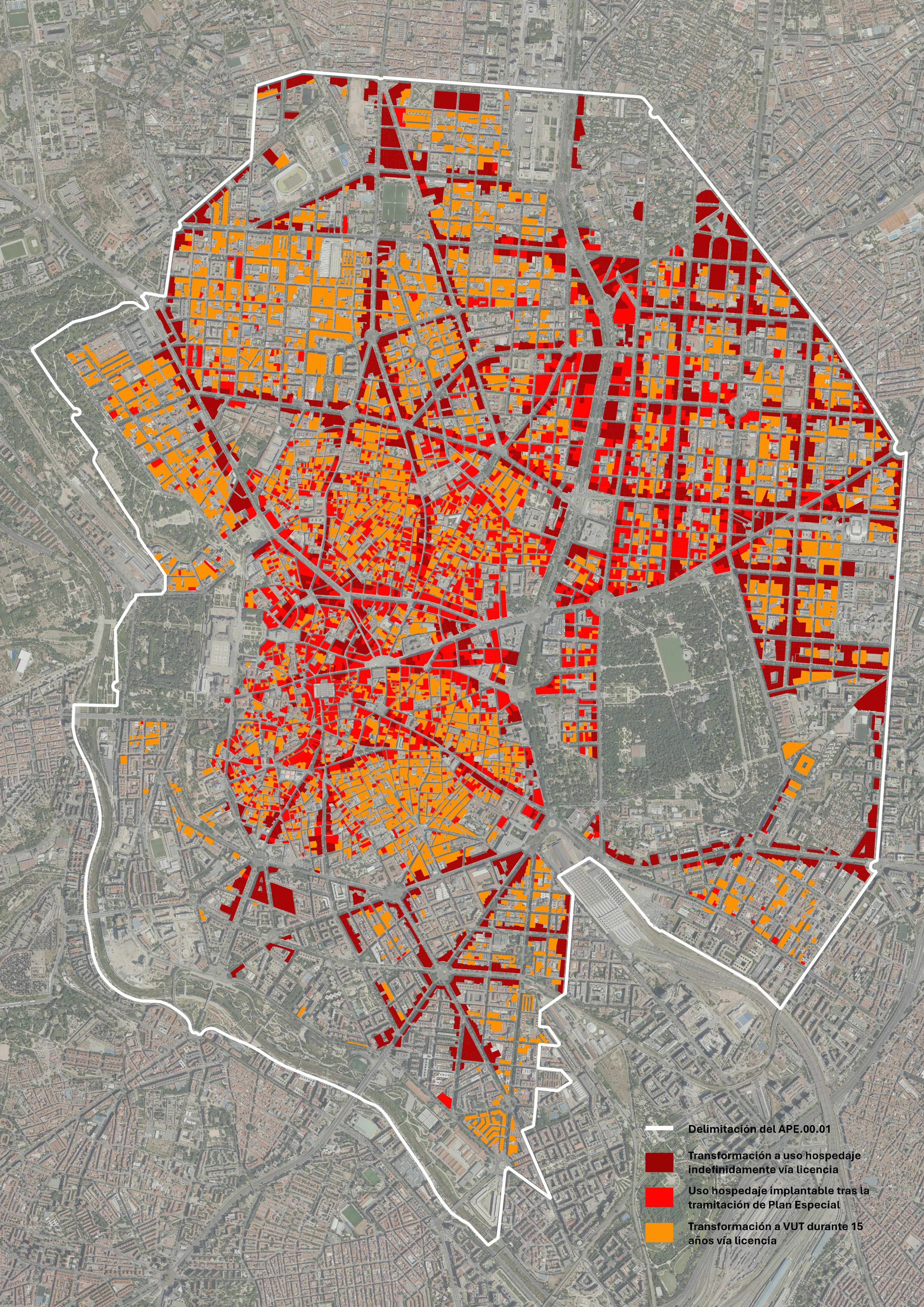 Edificios que pueden albergar pisos turísticos al completo con la nueva normativa municipal, en el centro histórico