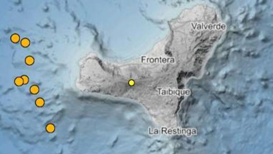 El IGN detecta nueve seísmos en El Hierro, uno de ellos de magnitud 3.0
