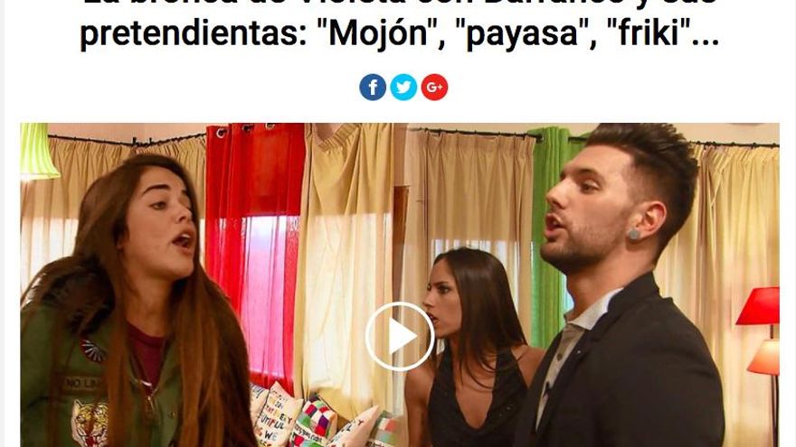 Bronca entre las pretendientas