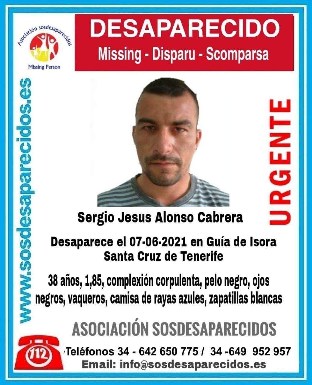 Se busca a Sergio Alonso