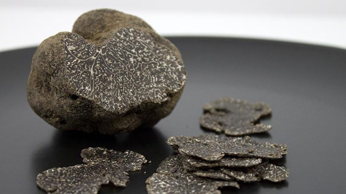 Trufa laminada al detalle.