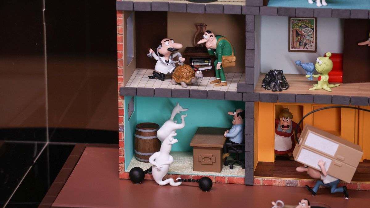 Detalle del diorama de Rúe 13 del Percebe