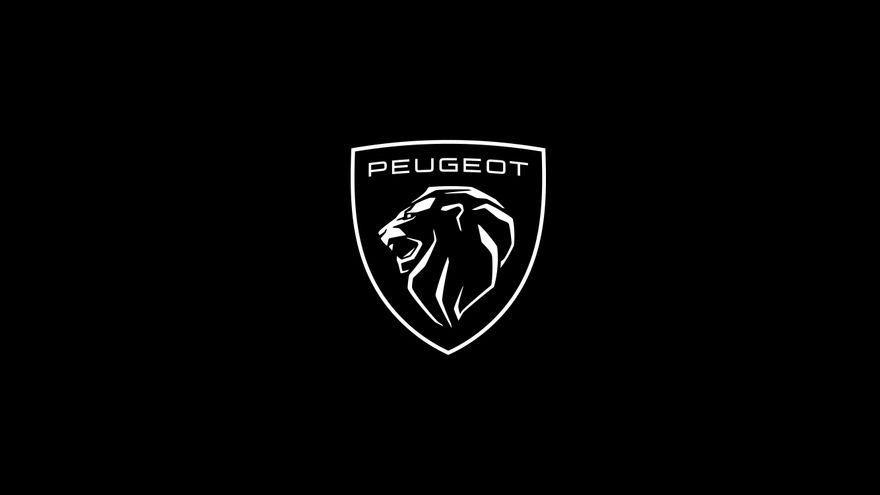 El nuevo logo de Peugeot está basado en un escudo que enmarca una cabeza de león.