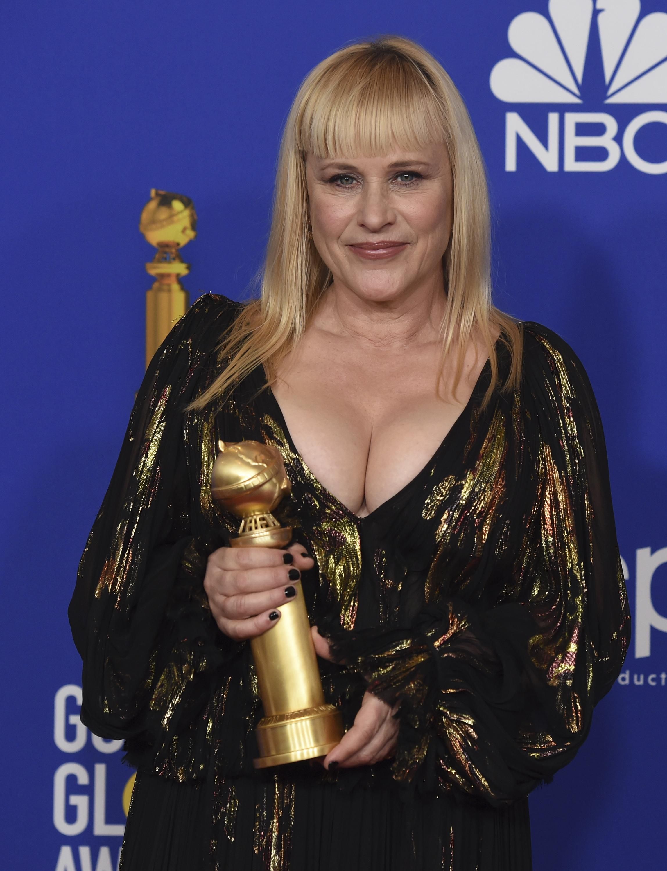 Patricia Arquette en los Globos de Oro 2020, en imágenes