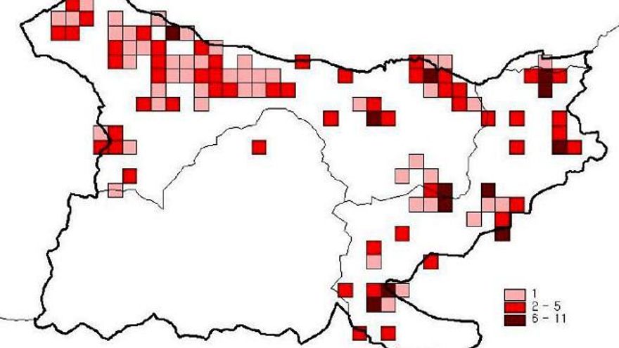 Este mapa representa los lugares donde se han registrado daños al ganado.