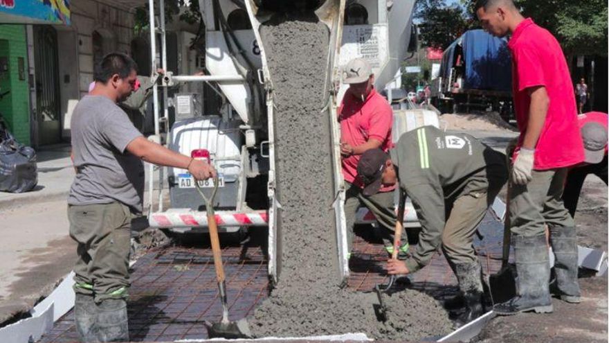 Arreglo de calles en Morón.